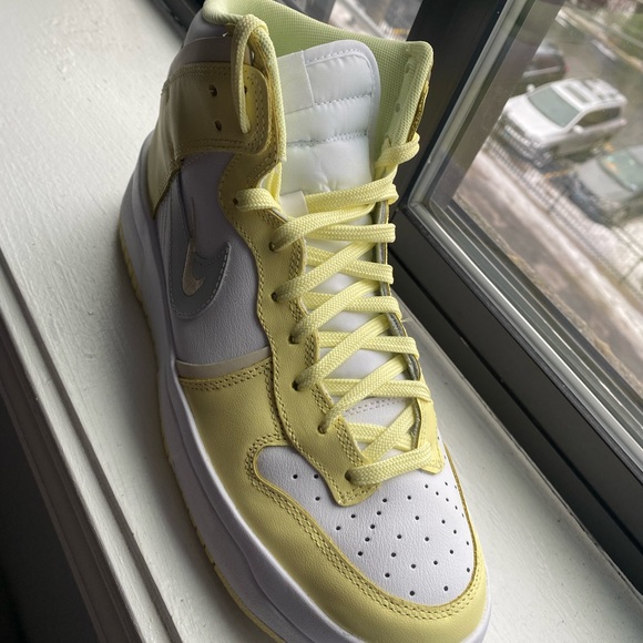 Women’s Nike Dunk High Up 'White Citron Tint' - Picture 5 of 5